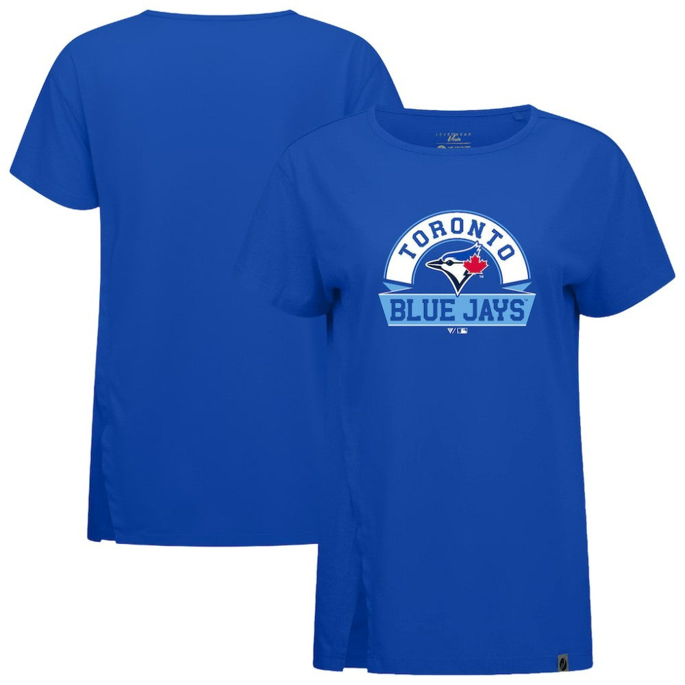 Royal Toronto Blue Jays Levelwear Women's Influx Banner Arch T-Shirt