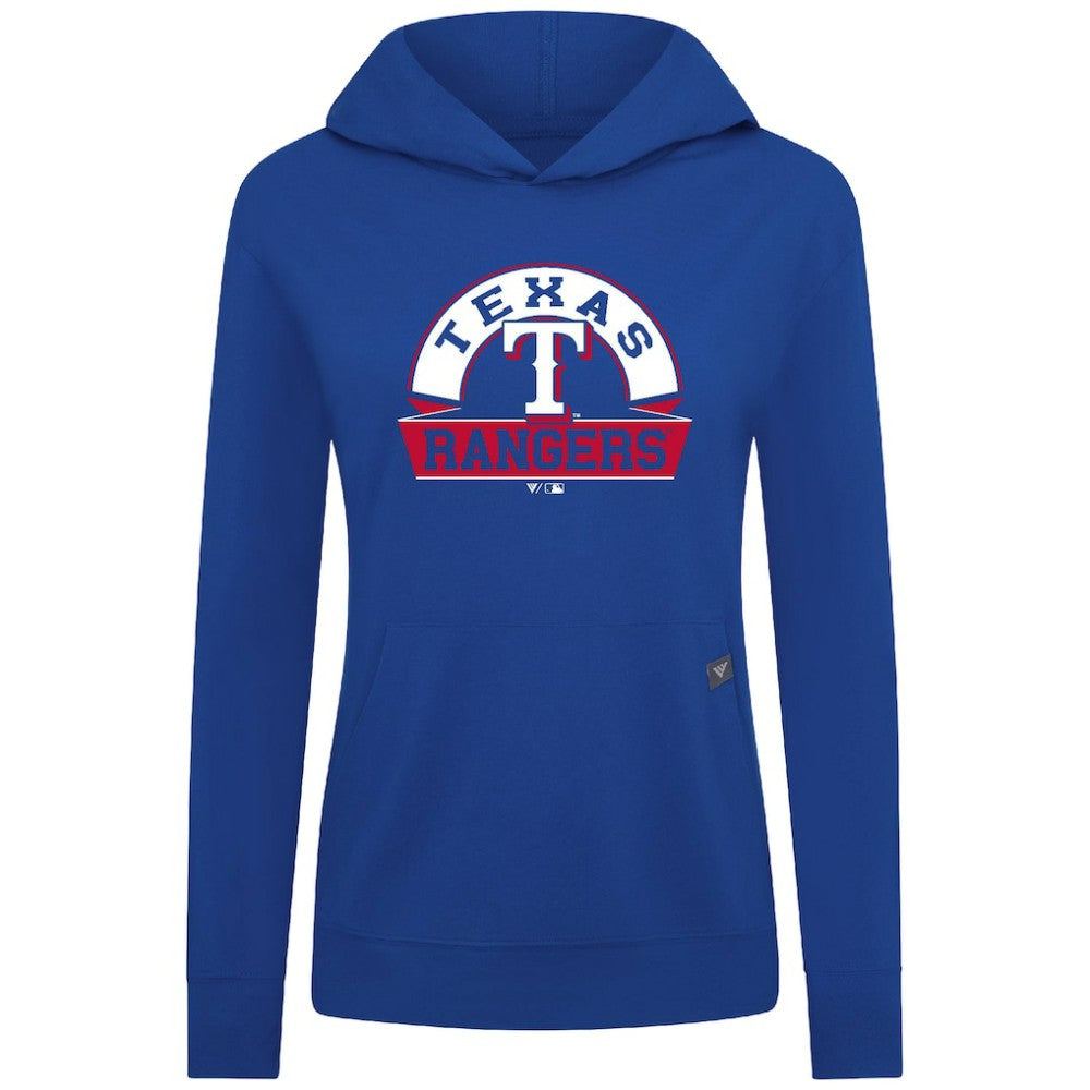 Royal Texas Rangers Levelwear Women's Relay Banner Arch Long Sleeve T-Shirt Hoodie