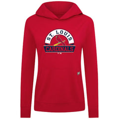 Red St. Louis Cardinals Levelwear Women's Relay Banner Arch Long Sleeve T-Shirt Hoodie