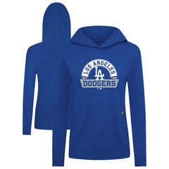 Royal Los Angeles Dodgers Levelwear Women's Relay Banner Arch Long Sleeve T-Shirt Hoodie
