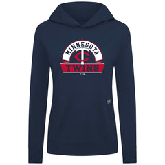 Navy Minnesota Twins Levelwear Women's Relay Banner Arch Long Sleeve T-Shirt Hoodie