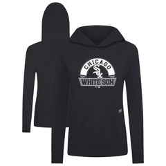 Black Chicago White Sox Levelwear Women's Relay Banner Arch Long Sleeve T-Shirt Hoodie