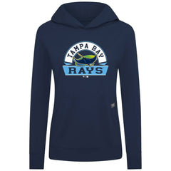 Navy Tampa Bay Rays Levelwear Women's Relay Banner Arch Long Sleeve T-Shirt Hoodie