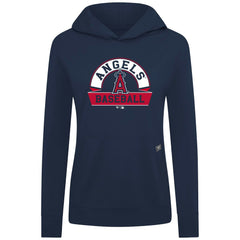 Navy Los Angeles Angels Levelwear Women's Relay Banner Arch Long Sleeve T-Shirt Hoodie