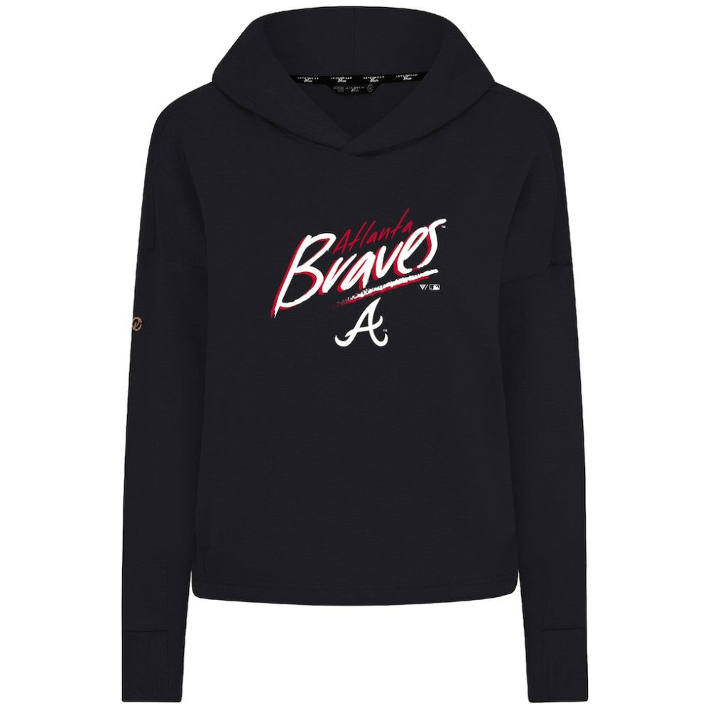 Black Atlanta Braves Levelwear Women's Sweet Sizzle Tri-Blend Hoodie