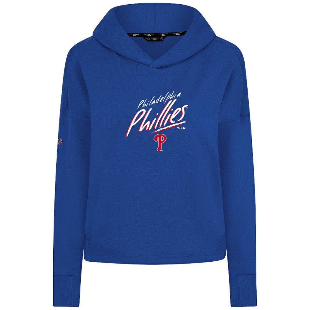 Royal Philadelphia Phillies Levelwear Women's Sweet Sizzle Tri-Blend Hoodie