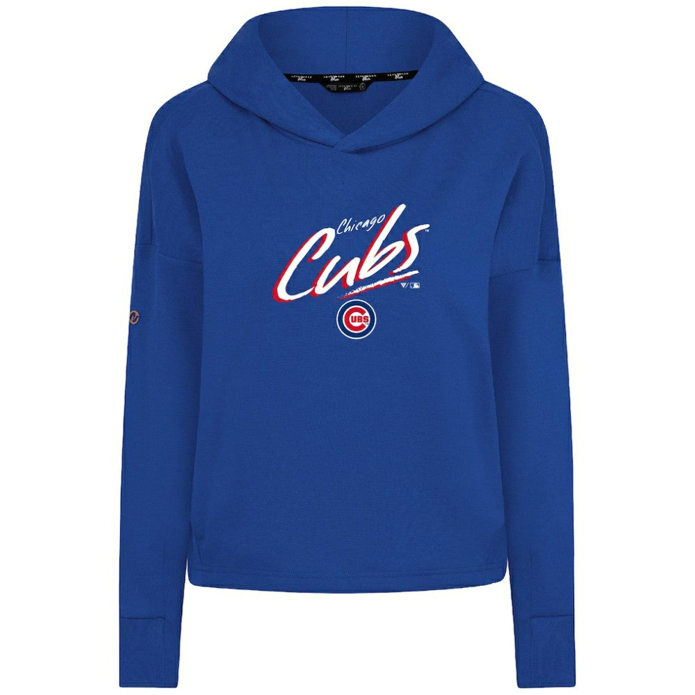 Royal Chicago Cubs Levelwear Women's Sweet Sizzle Tri-Blend Hoodie