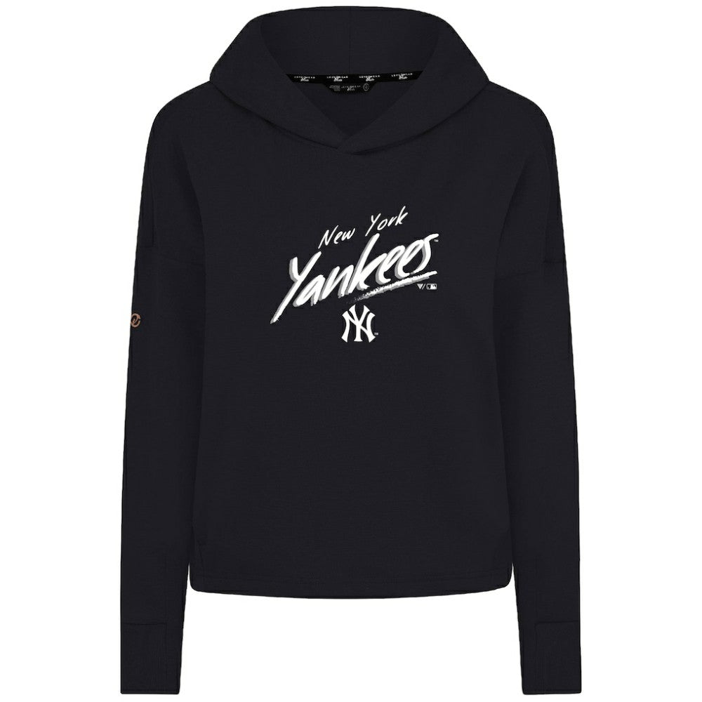 Black New York Yankees Levelwear Women's Sweet Sizzle Tri-Blend Hoodie