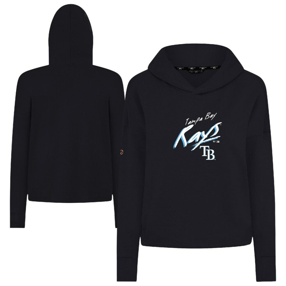 Black Tampa Bay Rays Levelwear Women's Sweet Sizzle Tri-Blend Hoodie