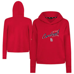 Red St. Louis Cardinals Levelwear Women's Sweet Sizzle Tri-Blend Hoodie