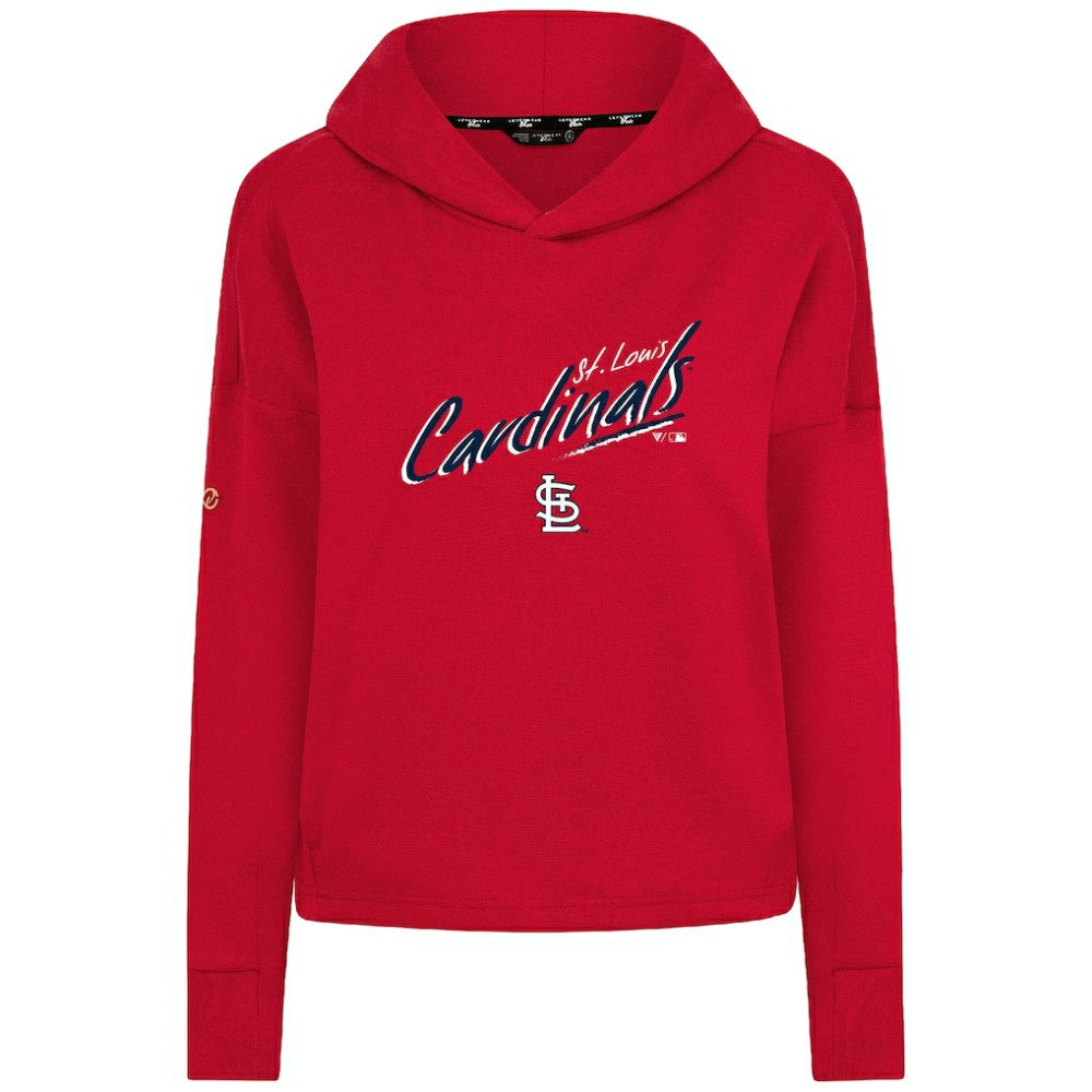 Red St. Louis Cardinals Levelwear Women's Sweet Sizzle Tri-Blend Hoodie