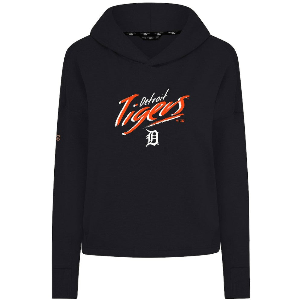 Black Detroit Tigers Levelwear Women's Sweet Sizzle Tri-Blend Hoodie
