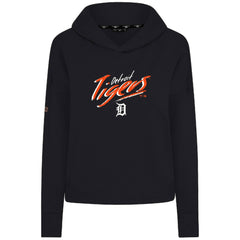 Black Detroit Tigers Levelwear Women's Sweet Sizzle Tri-Blend Hoodie