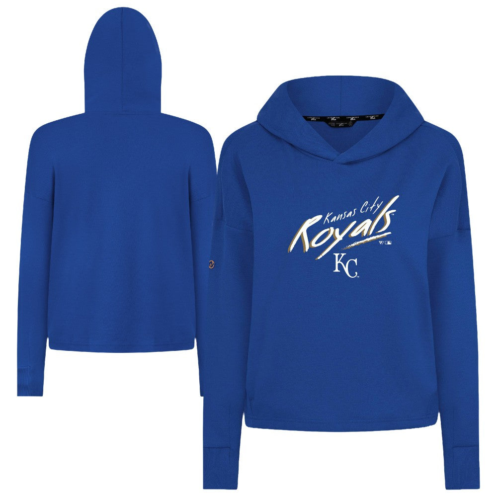 Royal Kansas City Royals Levelwear Women's Sweet Sizzle Tri-Blend Hoodie