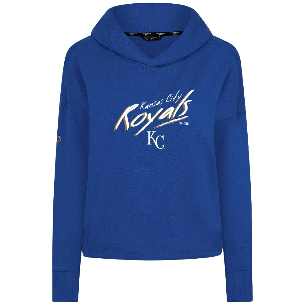 Royal Kansas City Royals Levelwear Women's Sweet Sizzle Tri-Blend Hoodie