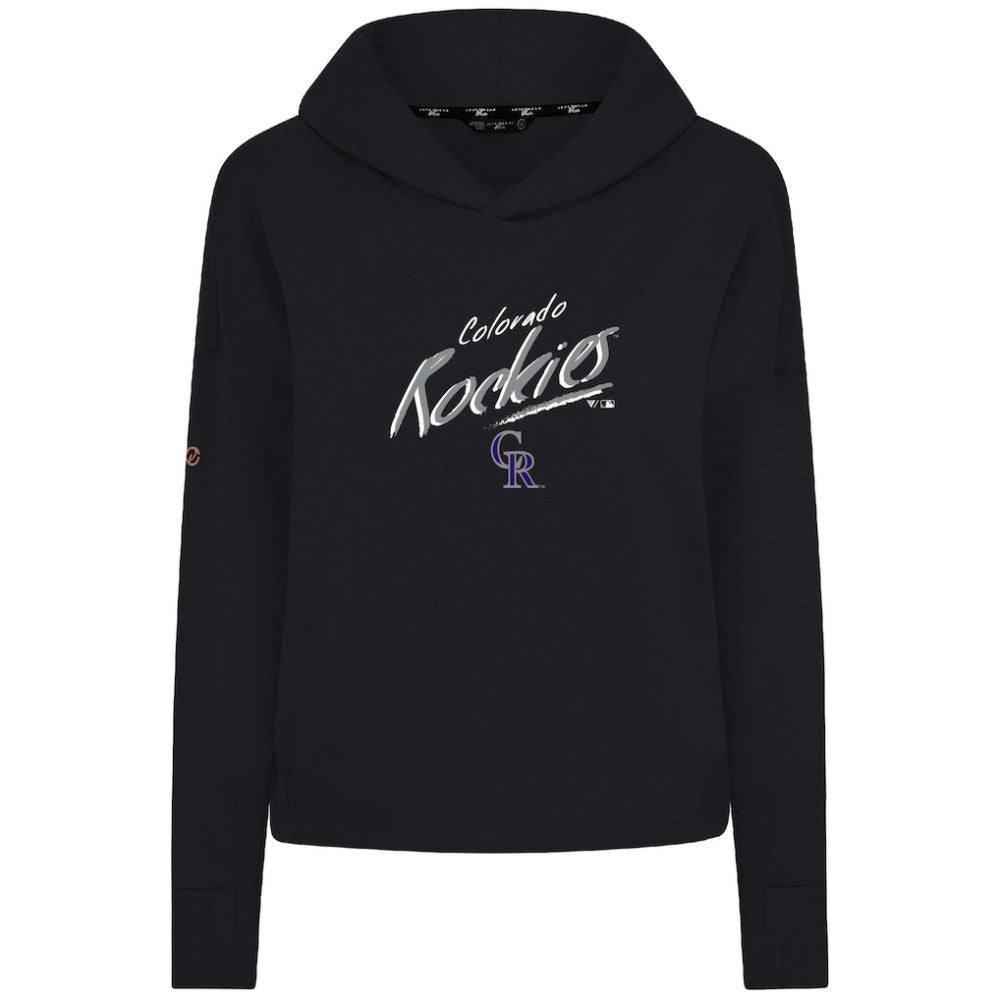 Black Colorado Rockies Levelwear Women's Sweet Sizzle Tri-Blend Hoodie