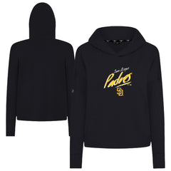 Black San Diego Padres Levelwear Women's Sweet Sizzle Tri-Blend Hoodie