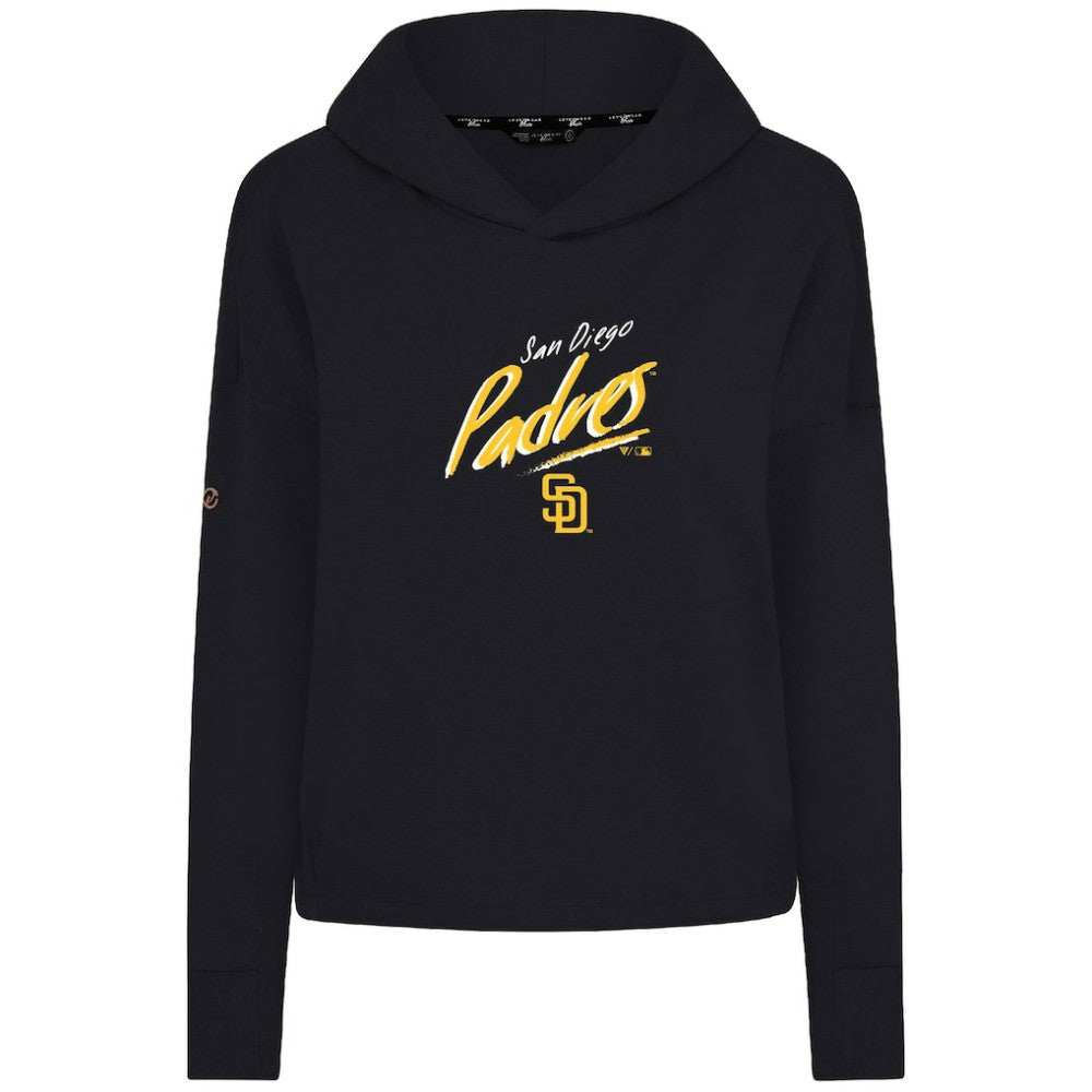 Black San Diego Padres Levelwear Women's Sweet Sizzle Tri-Blend Hoodie