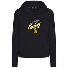 Black San Diego Padres Levelwear Women's Sweet Sizzle Tri-Blend Hoodie
