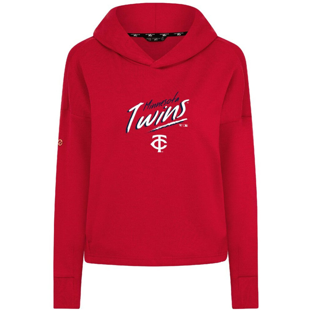 Red Minnesota Twins Levelwear Women's Sweet Sizzle Tri-Blend Hoodie