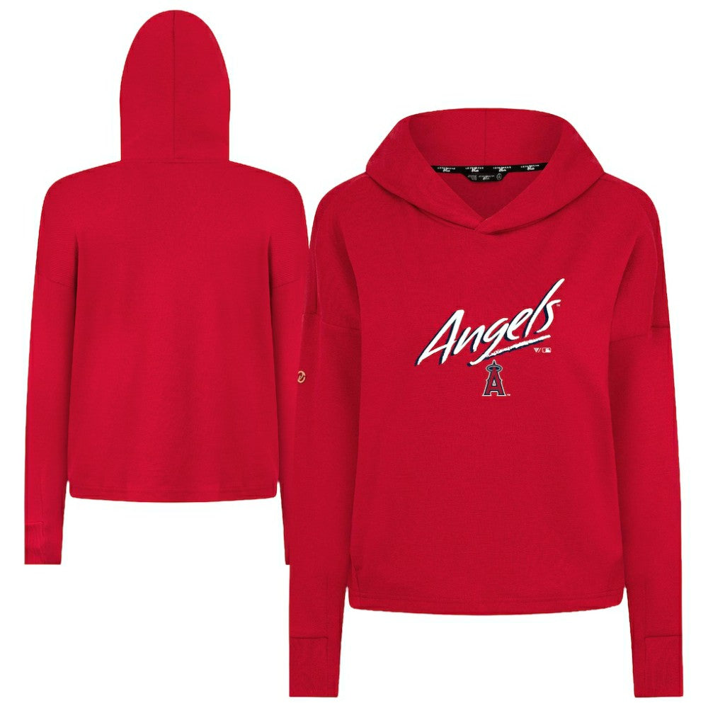 Red Los Angeles Angels Levelwear Women's Sweet Sizzle Tri-Blend Hoodie