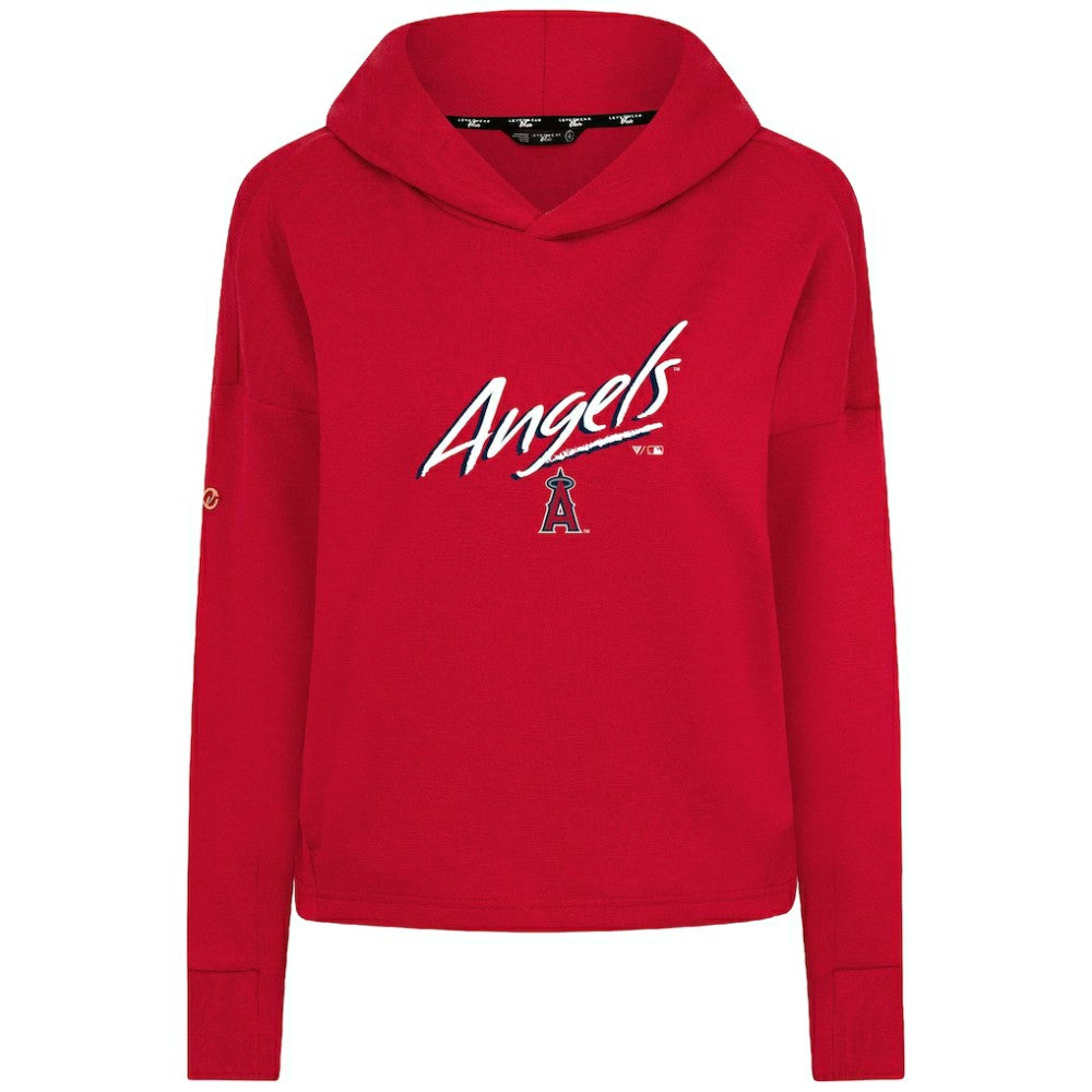 Red Los Angeles Angels Levelwear Women's Sweet Sizzle Tri-Blend Hoodie