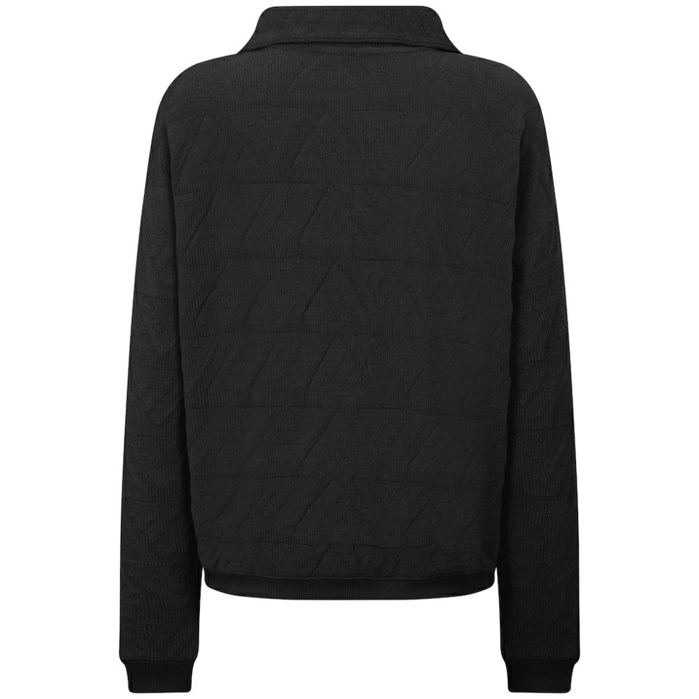 Black Los Angeles Dodgers Levelwear Women's Camden Insignia 2.0 Quarter-Zip Top