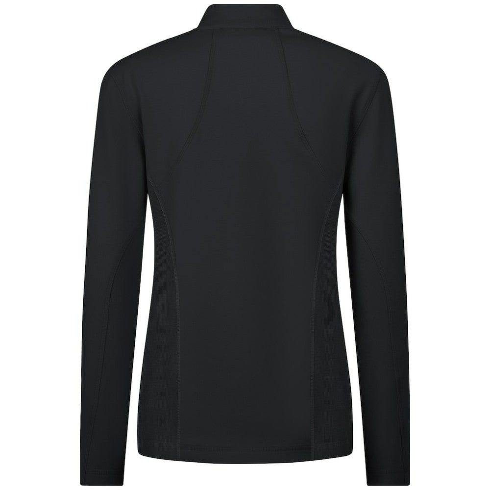 Black Colorado Rockies Levelwear Women's Upright Insignia 2.0 Quarter-Zip Tri-Blend Top