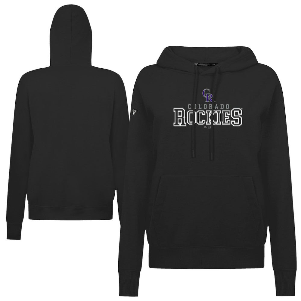 Black Colorado Rockies Levelwear Women's Adorn Journey Hoodie