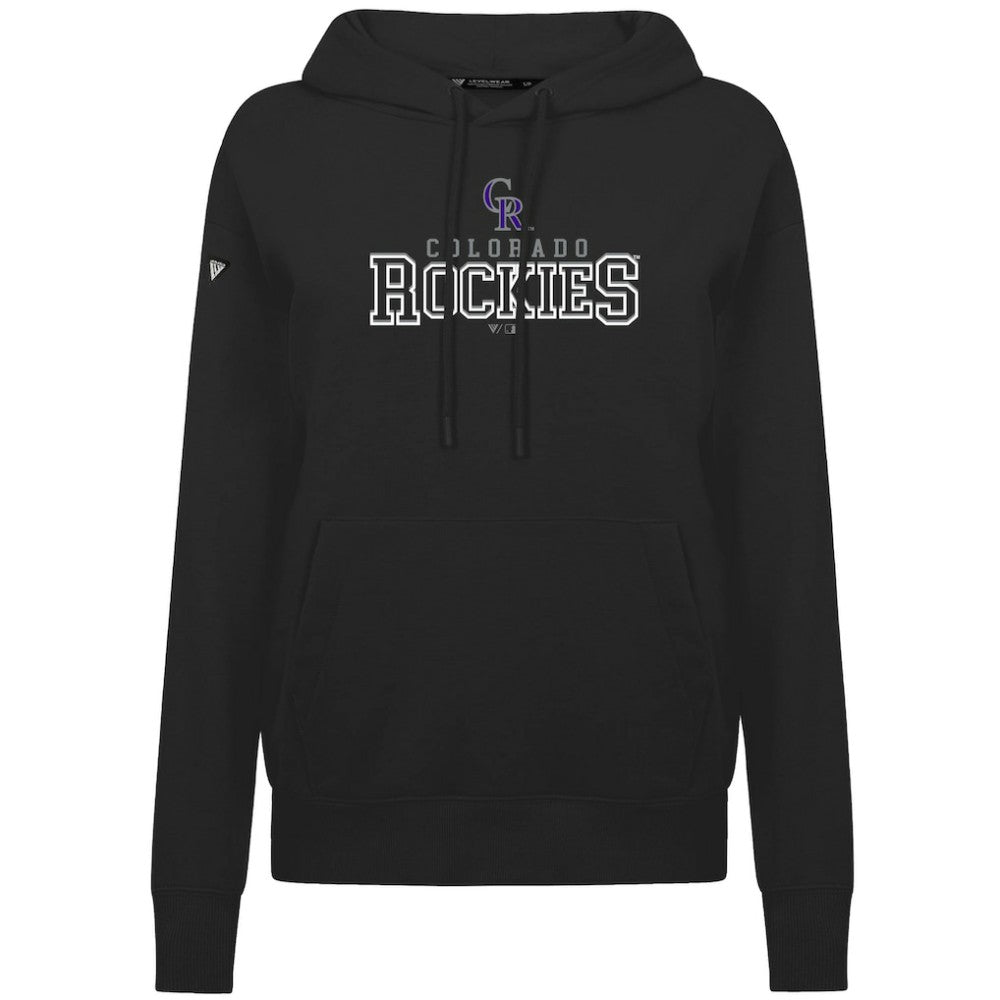 Black Colorado Rockies Levelwear Women's Adorn Journey Hoodie