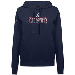 Navy Atlanta Braves Levelwear Women's Adorn Journey Hoodie