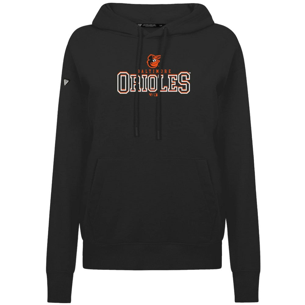 Black Baltimore Orioles Levelwear Women's Adorn Journey Hoodie