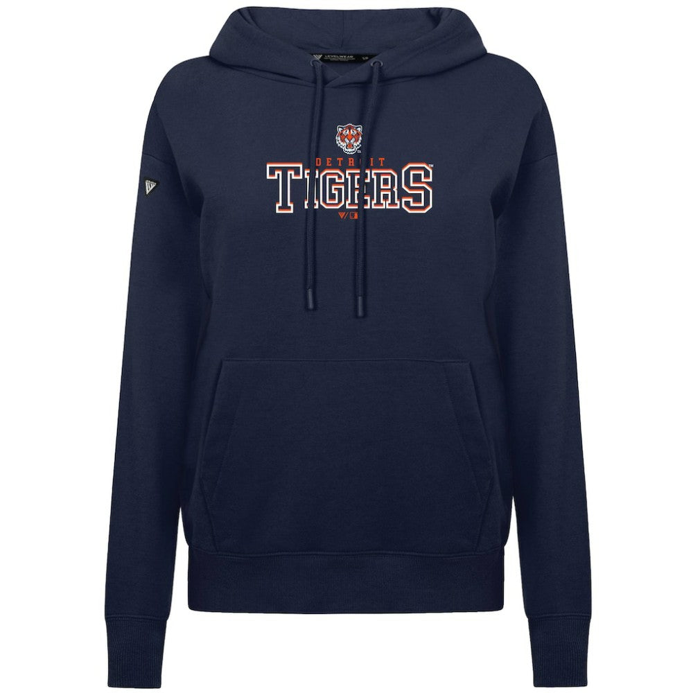 Navy Detroit Tigers Levelwear Women's Adorn Journey Hoodie