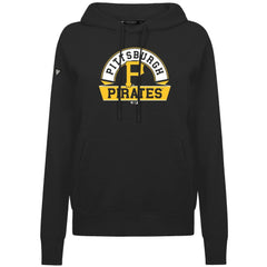 Black Pittsburgh Pirates Levelwear Women's Adorn Banner Arch Hoodie