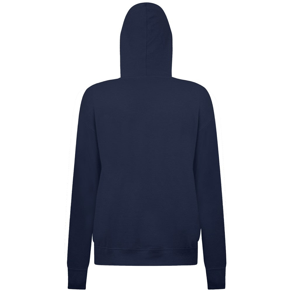 Navy Cleveland Guardians Levelwear Women's Adorn Banner Arch Hoodie