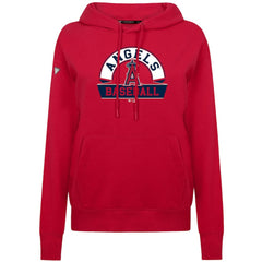 Red Los Angeles Angels Levelwear Women's Adorn Banner Arch Hoodie