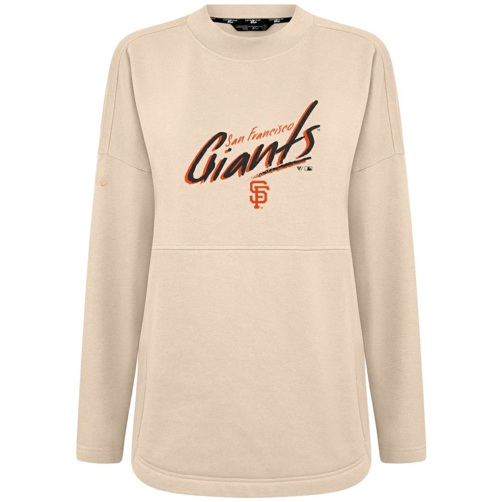 Khaki San Francisco Giants Levelwear Women's Oversized Beaudry Sizzle Top