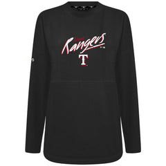 Black Texas Rangers Levelwear Women's Oversized Beaudry Sizzle Top