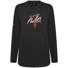 Black Philadelphia Phillies Levelwear Women's Oversized Beaudry Sizzle Top