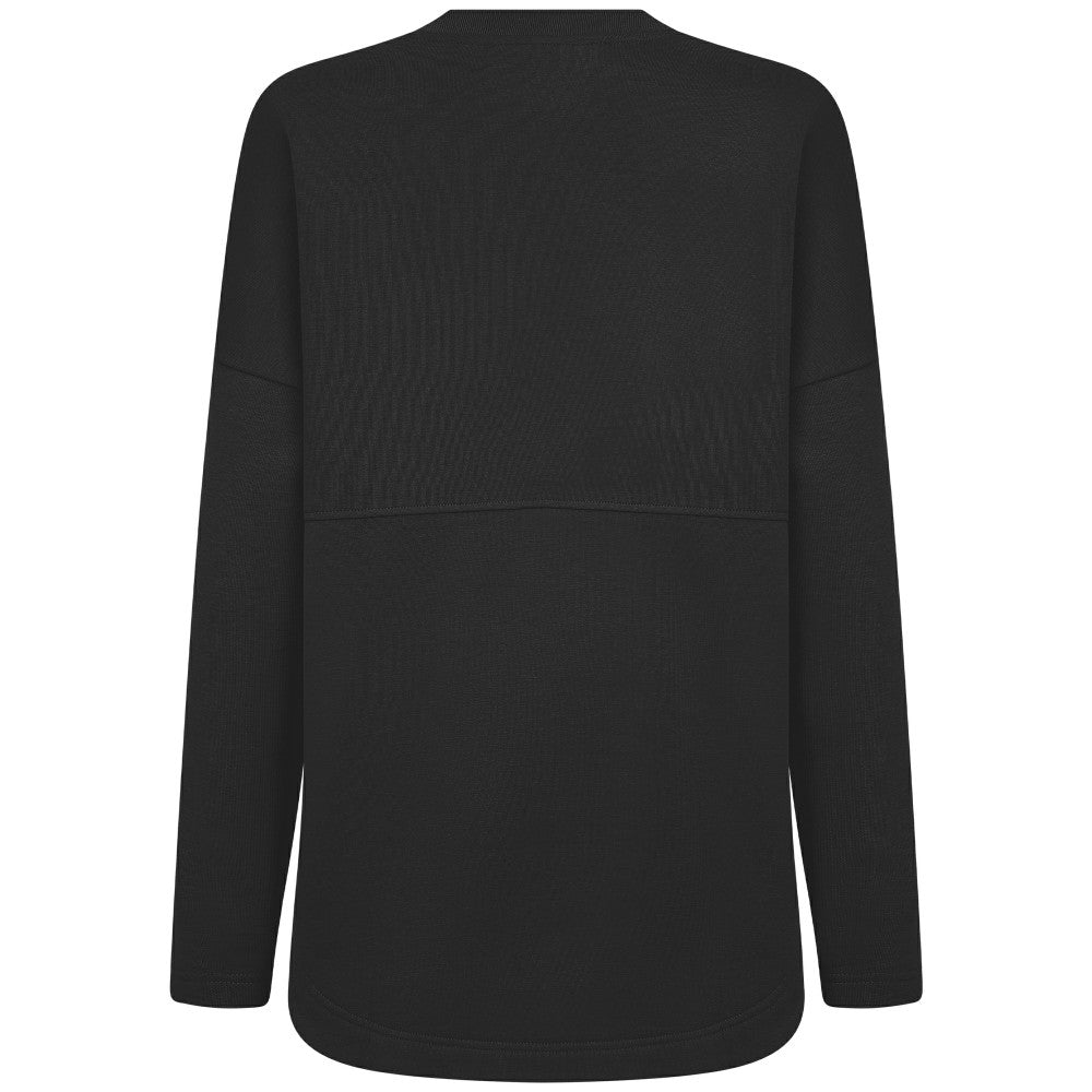 Black Cincinnati Reds Levelwear Women's Oversized Beaudry Sizzle Top