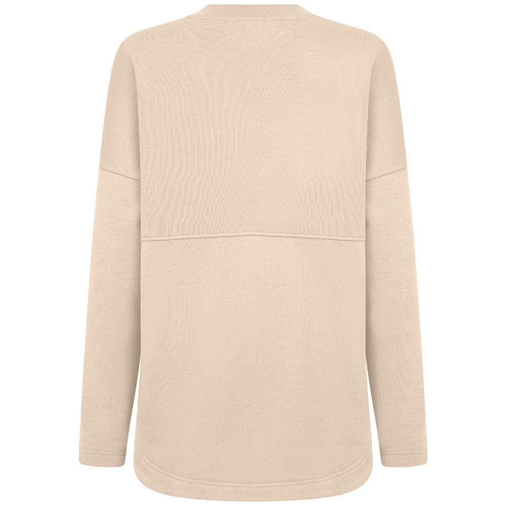 Khaki Cincinnati Reds Levelwear Women's Oversized Beaudry Sizzle Top