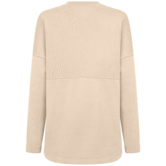 Khaki Cincinnati Reds Levelwear Women's Oversized Beaudry Sizzle Top