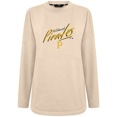 Khaki Pittsburgh Pirates Levelwear Women's Oversized Beaudry Sizzle Top