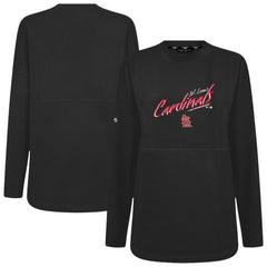 Black St. Louis Cardinals Levelwear Women's Oversized Beaudry Sizzle Top