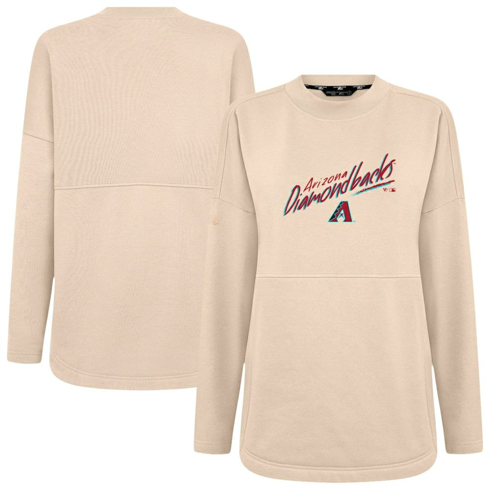 Khaki Arizona Diamondbacks Levelwear Women's Oversized Beaudry Sizzle Top