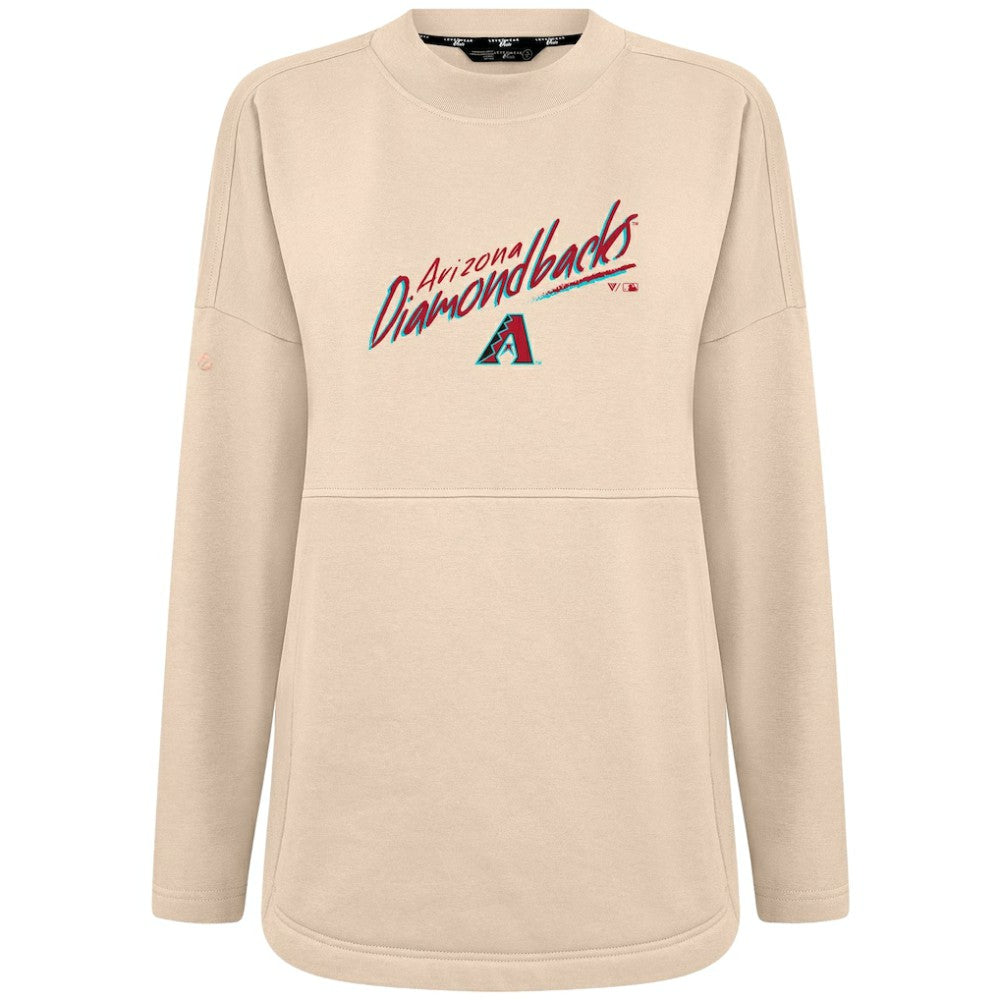 Khaki Arizona Diamondbacks Levelwear Women's Oversized Beaudry Sizzle Top