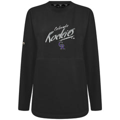 Black Colorado Rockies Levelwear Women's Oversized Beaudry Sizzle Top