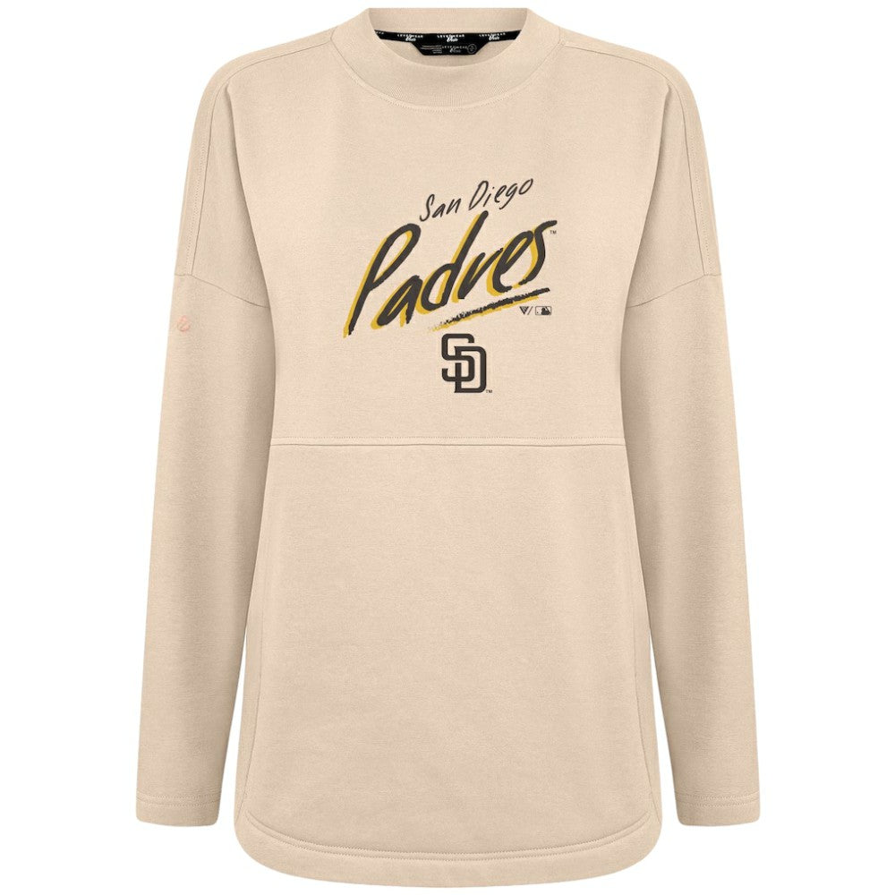 Khaki San Diego Padres Levelwear Women's Oversized Beaudry Sizzle Top