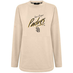 Khaki San Diego Padres Levelwear Women's Oversized Beaudry Sizzle Top