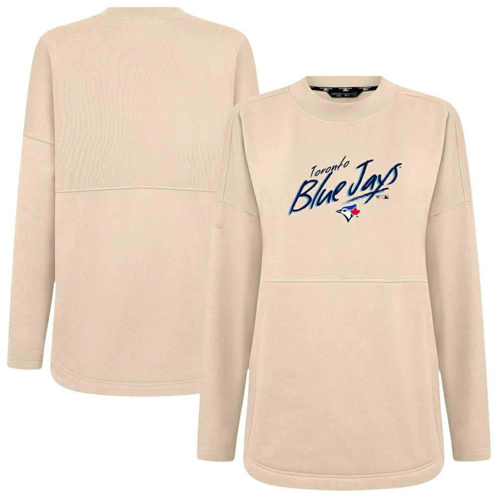Khaki Toronto Blue Jays Levelwear Women's Oversized Beaudry Sizzle Top